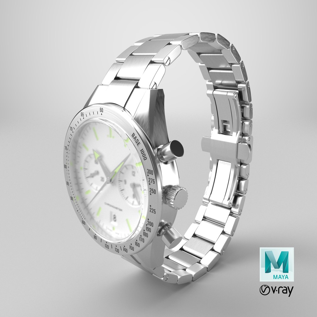 Chronometer Watch Steel Bracelet White Dial 3D model https://p.turbosquid.com/ts-thumb/kh/oplReg/9g/stemcell_maya_vray_render/png/1723153381/1920x1080/fit_q87/90accd803603513956d039f0e408bb2886c46a49/stemcell_maya_vray_render.jpg