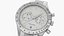 Chronometer Wrist Watch Steel Bracelet White Dial