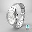 Chronometer Wrist Watch Steel Bracelet White Dial
