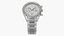 Chronometer Wrist Watch Steel Bracelet White Dial