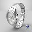 Chronometer Wrist Watch Steel Bracelet White Dial