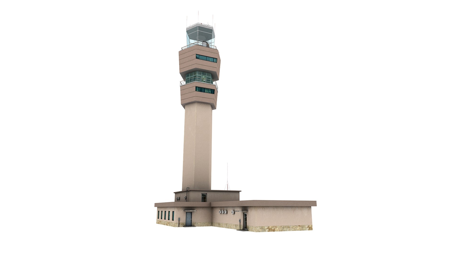 Airport Tower 3D Model - TurboSquid 1946316