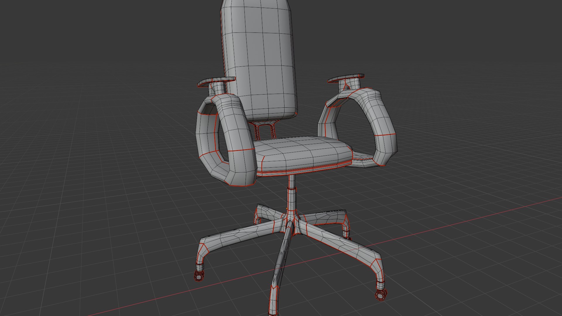 3D Gaming Chair Low Poly Model - TurboSquid 2501711