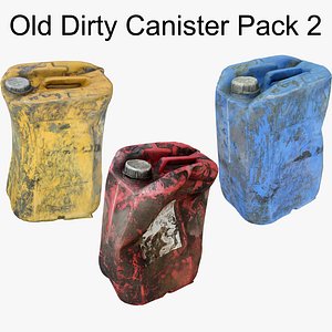 Old Dirty Canister Pack2 Scan 3D 3D model