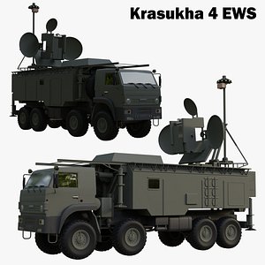 Krasukha 4 1RL257 Mobile Electronic Warfare System 3D model