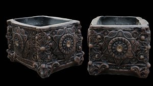 Ornate Planter Scan 3D model