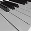 piano keys 3d obj