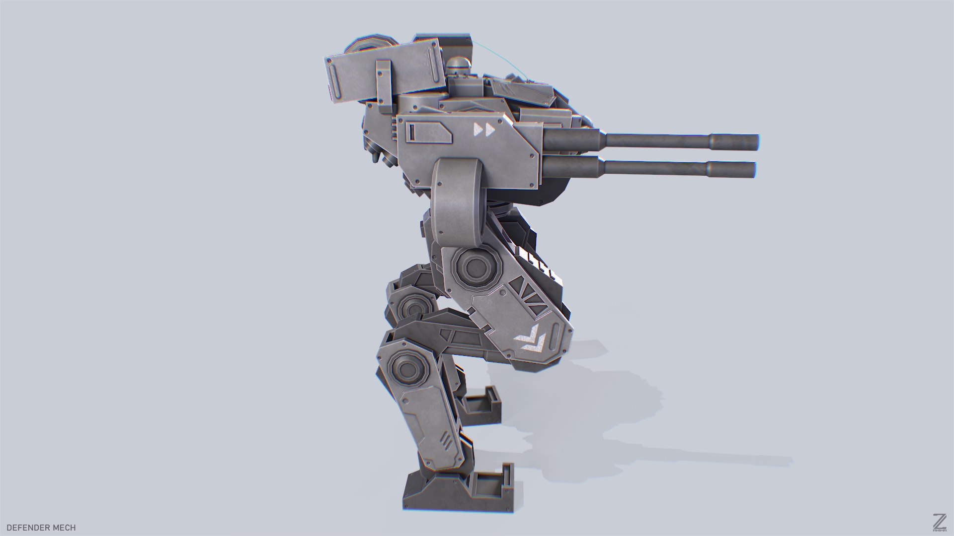 Defender mech 3D model https://p.turbosquid.com/ts-thumb/ki/6NRhjr/oz/defender_mech_cam05/png/1742967165/1920x1080/fit_q87/52be42fbba0535c8c98893cfbb49fe572603b359/defender_mech_cam05.jpg