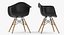 Pascal Black Plastic Modern Shell Chair