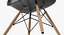 Pascal Black Plastic Modern Shell Chair