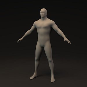 Muscular Man Proxy Base Mesh model