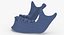 Real Human Jawbone Mandible 01 White