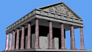 3d roman doric temple