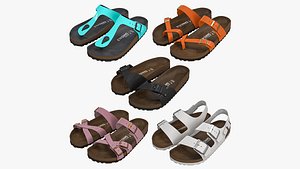 3D model Patent Sandals Collection
