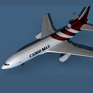 3D Lockheed L-1011-50 Cargo Max model