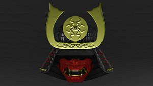 samurai s helmet kobuto 3D model