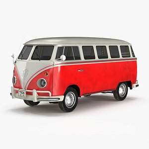 Classic Volkswagen Type 2 Bus 3D