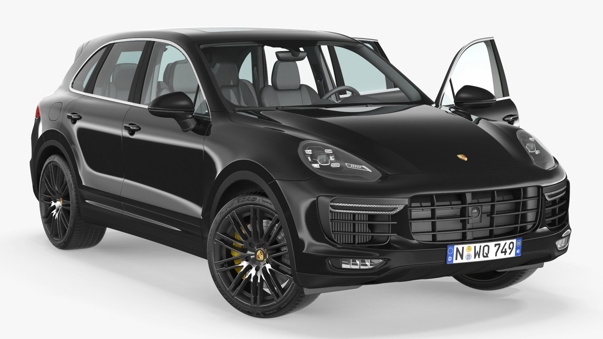 2015 Porsche Cayenne S Rigged 3D model preview