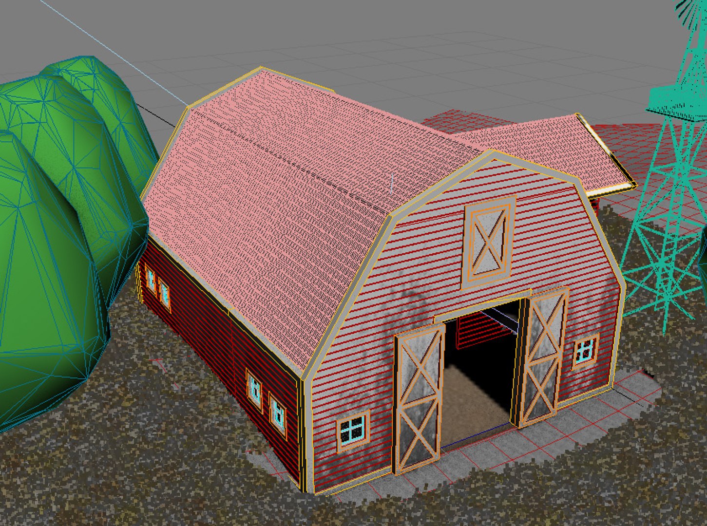 3d Barn Farm Architecture Model Turbosquid 1337820