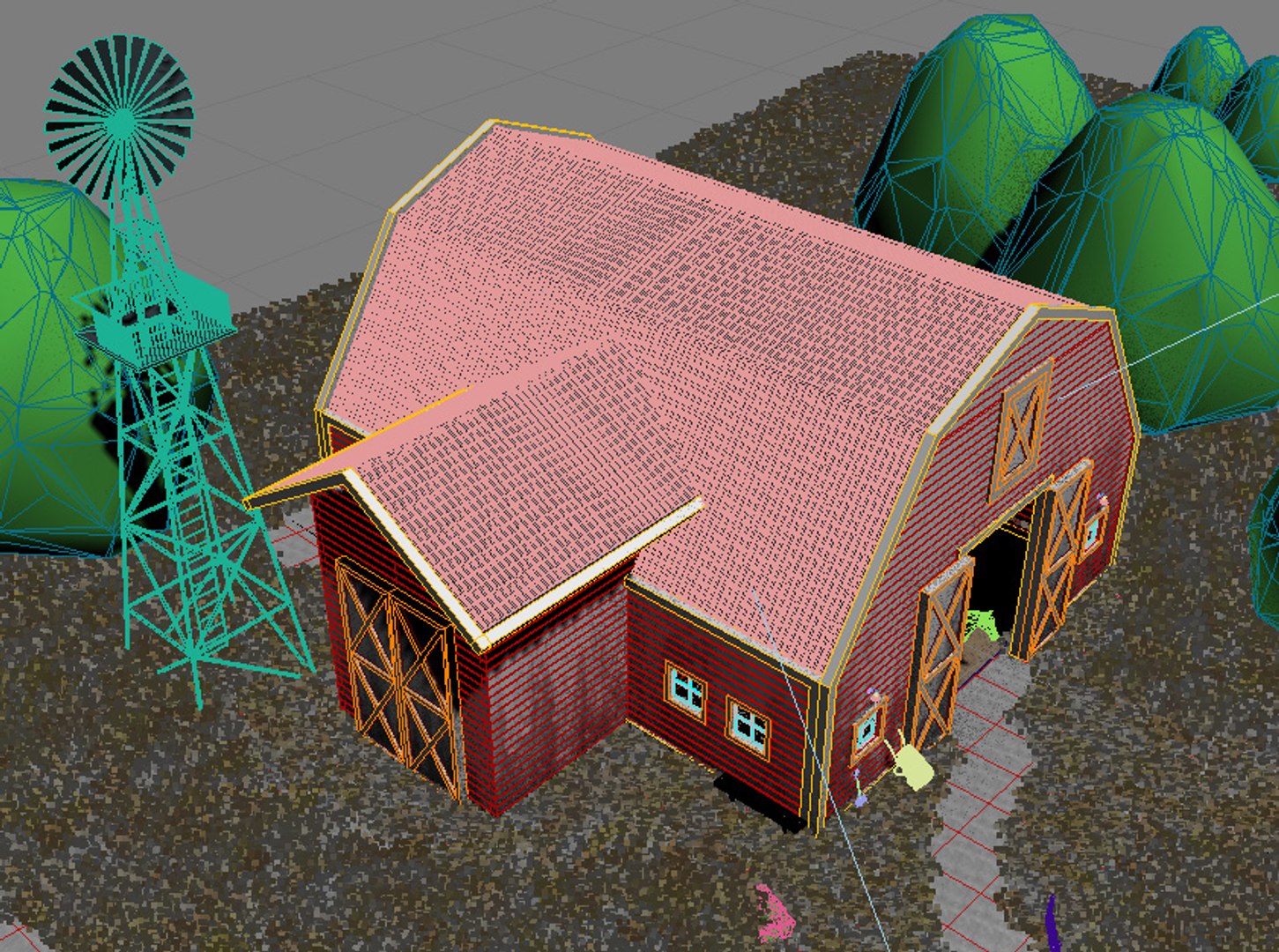 3d Barn Farm Architecture Model Turbosquid 1337820