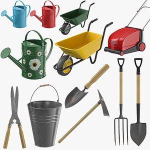 3D Garden Tools Collection 03 model