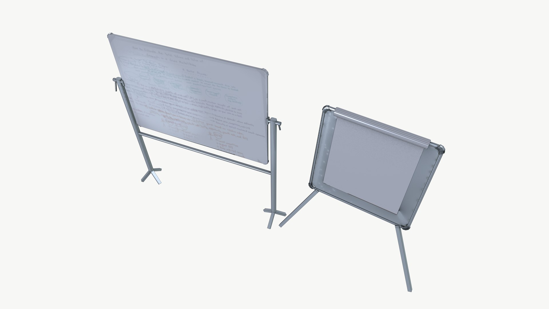 3D Model Note Board Stand - TurboSquid 2279436