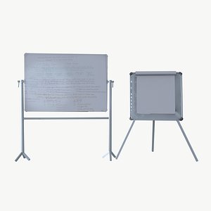 3D model Note board stand