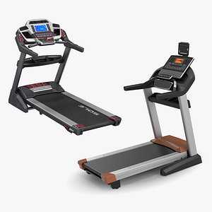 Rigged Treadmills 3D Models Collection