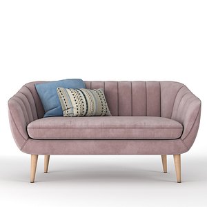 kensington 2 seater chair 3D model