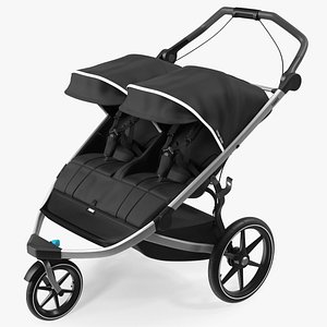 3D Thule Urban Glide 2 Double Stroller