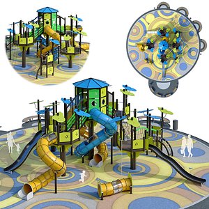 Large children playground complex