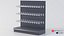 Supermarket Empty Shelf 120 Straight with Hooks