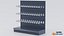 Supermarket Empty Shelf 120 Straight with Hooks