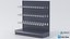 Supermarket Empty Shelf 120 Straight with Hooks