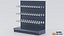 Supermarket Empty Shelf 120 Straight with Hooks
