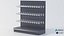 Supermarket Empty Shelf 120 Straight with Hooks