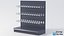 Supermarket Empty Shelf 120 Straight with Hooks