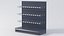 Supermarket Empty Shelf 120 Straight with Hooks