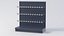 Supermarket Empty Shelf 120 Straight with Hooks