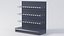 Supermarket Empty Shelf 120 Straight with Hooks
