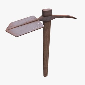 3D model WW1 Entrenching Tool Low-poly PBR