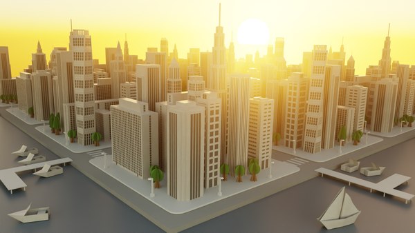 3D Paper City Large