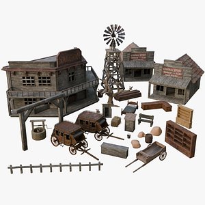 Wild West Essentials Pack 3D model