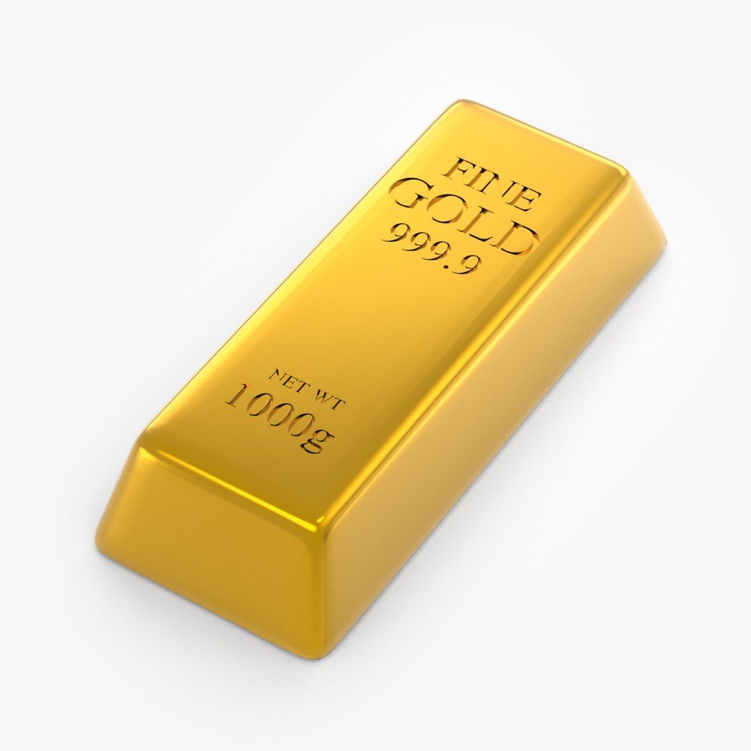 Gold Bullion 1000 G 3D Model - TurboSquid 1878791