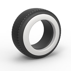 Diecast Dune buggy Whitewall rear tire Version 2 Scale 1 to 25 3D model