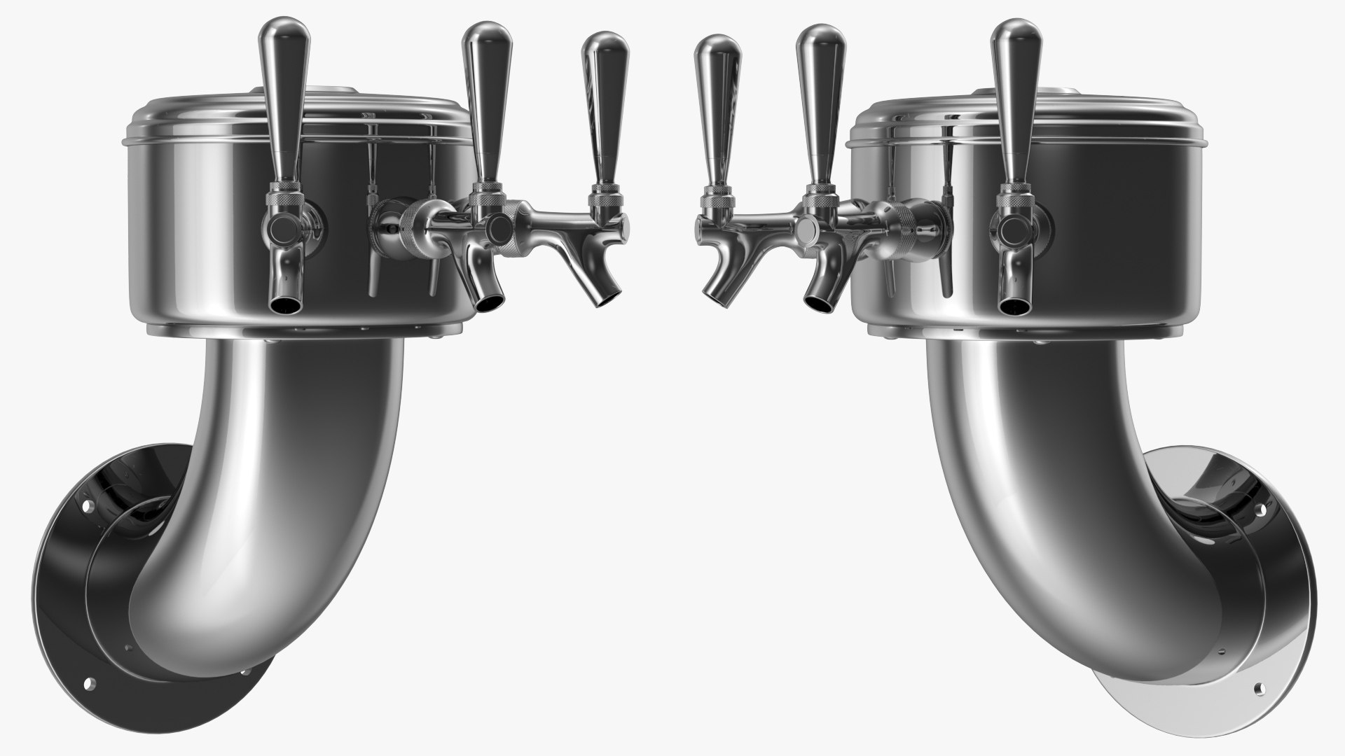 Lantern Wall Mount Draft Beer Tower 3D model preview