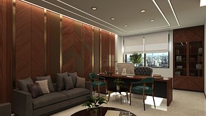 Manager office interior Scene