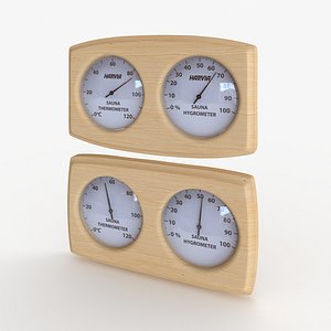 Thermometer-Hygrometer Sauna 2 3D model