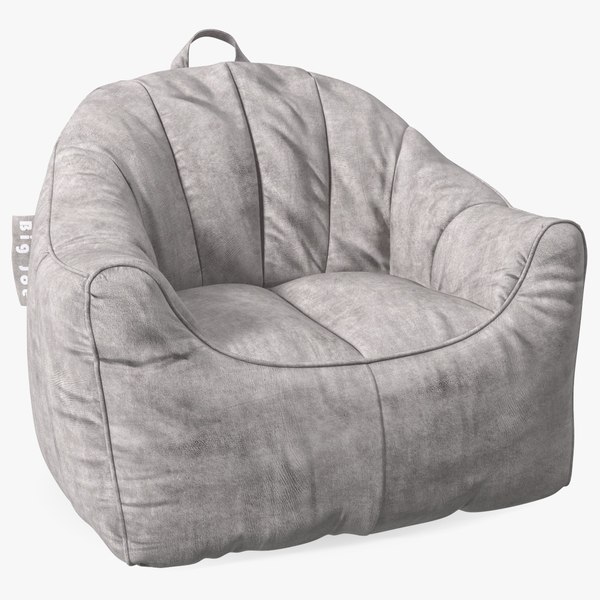 Big Joe Hug Bean Bag Chair Gray 3D 모델 TurboSquid 2080781