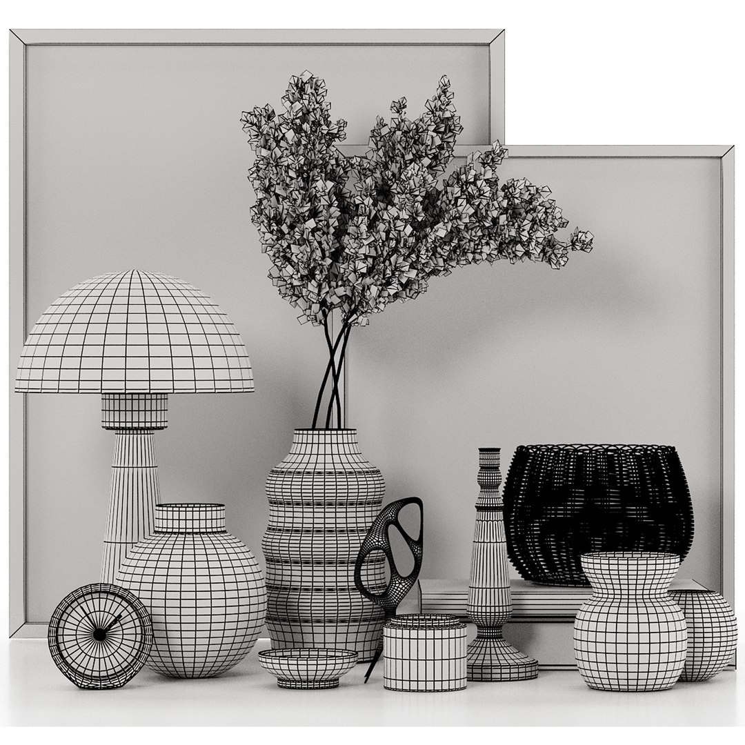 Decorative Set 02 3D - TurboSquid 1863049